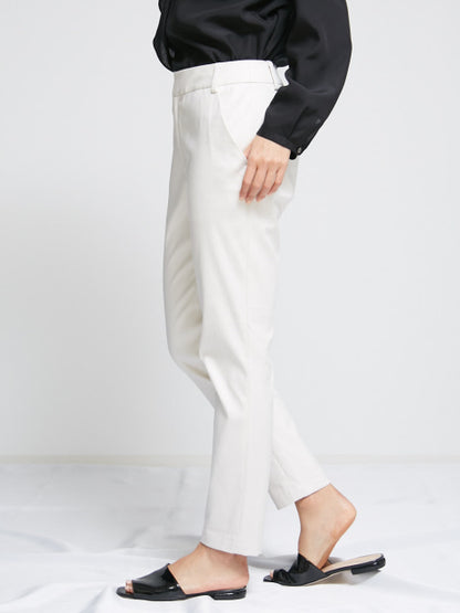 【size32-40】ストレートスリムパンツ