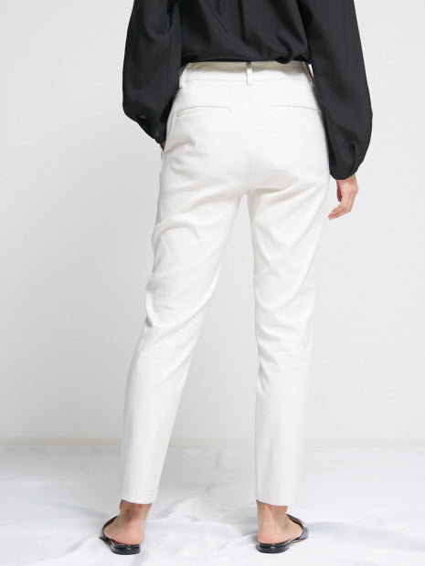 【size32-40】ストレートスリムパンツ