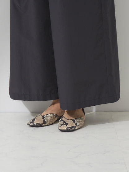 ウエスト巻きワイドパンツ