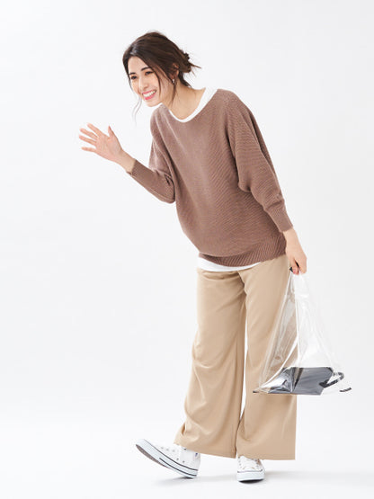 《再入荷》ストレッチツイルフレアパンツ