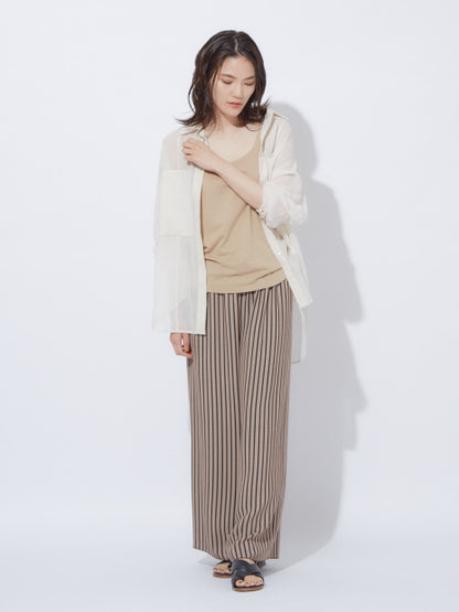 リバーシブルストライプパンツ