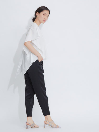 サテンタックドロストパンツ