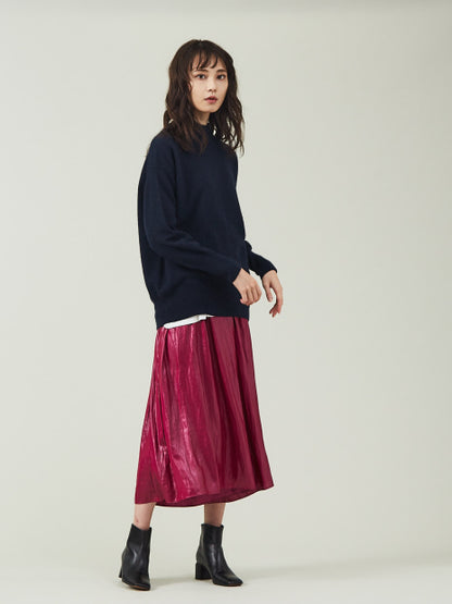 【セットアップ対応】グロッシーサテンドレープパンツ