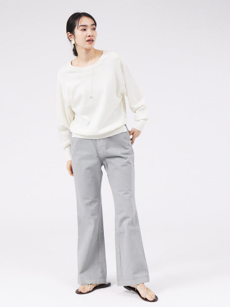 【e×qualite】製品染ストレートパンツ