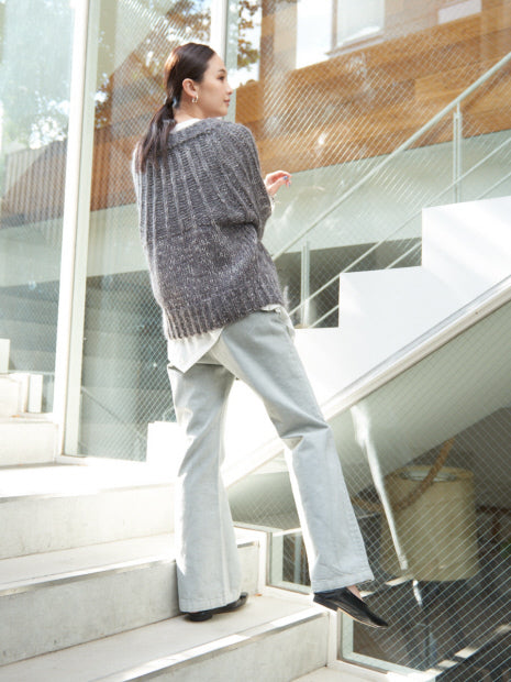 【e×qualite】製品染ストレートパンツ