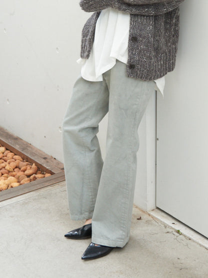 【e×qualite】製品染ストレートパンツ