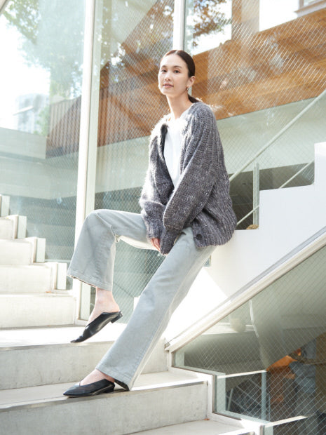 【e×qualite】製品染ストレートパンツ