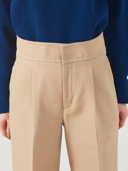 コットン2重織ストレートパンツ