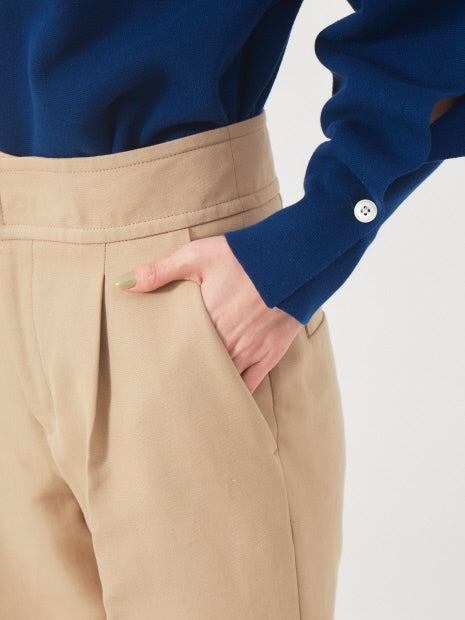 コットン2重織ストレートパンツ