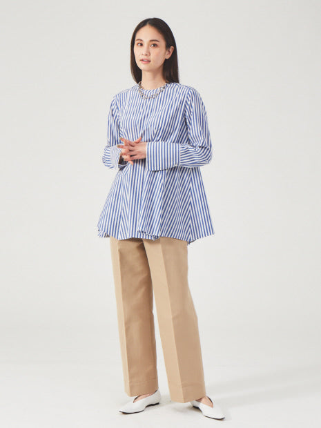 コットン2重織ストレートパンツ