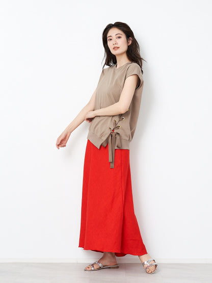 ドビーストレッチロングスカート