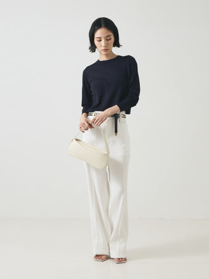 【COCUCA】クロップ ニットプルオーバー