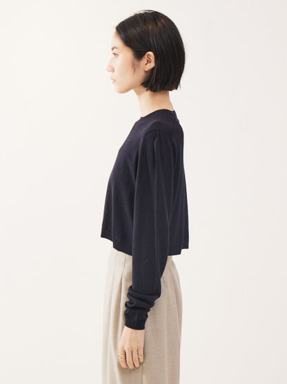 【COCUCA】クロップ ニットプルオーバー