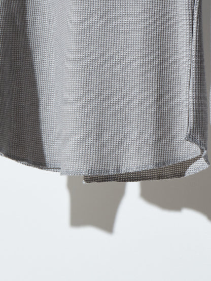 ワッフルラウンドロングTシャツ