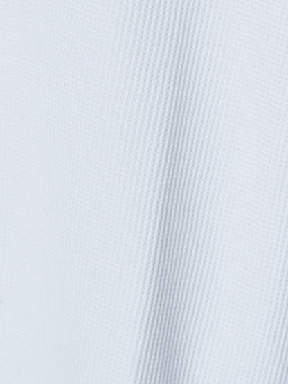 ワッフルラウンドロングTシャツ