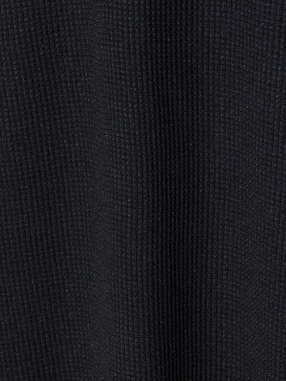 ワッフルラウンドロングTシャツ