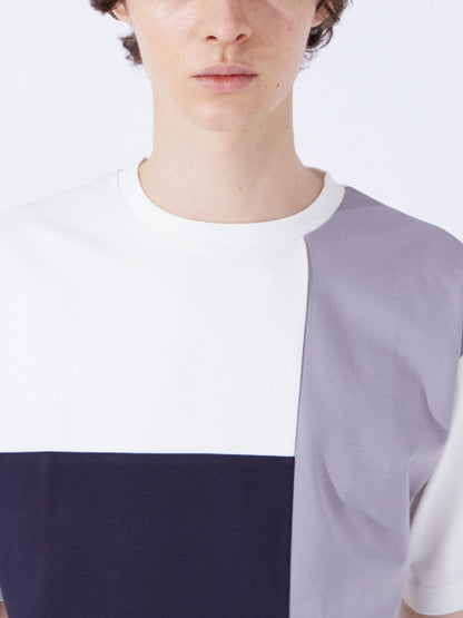 パネル切替 半袖 Tシャツ