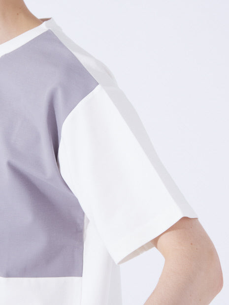 パネル切替 半袖 Tシャツ
