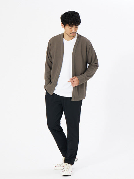 【アンサンブル対応】フクレ ジャガード セミショール カーディガン