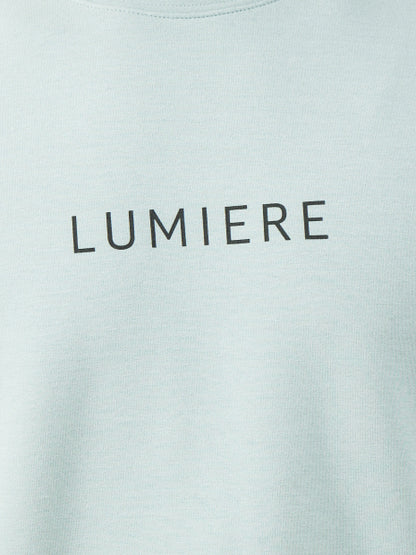 【LUMIERE】シルキー ロゴ プルオーバー