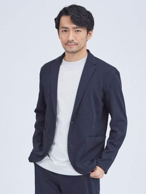 【セットアップ対応】フクレジャガード へリンボーン柄 ジャケット
