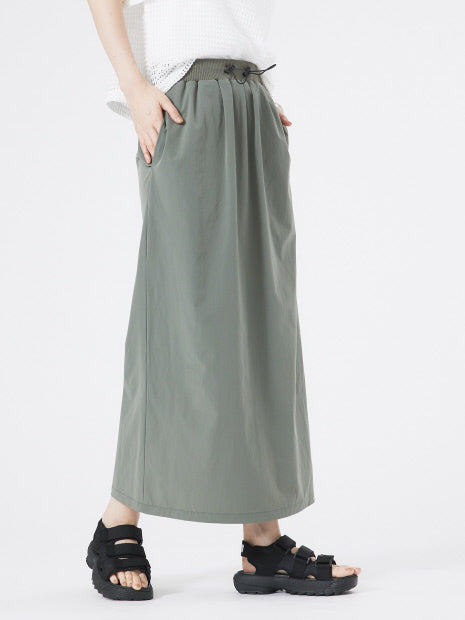 ナイロンストレッチロングスカート