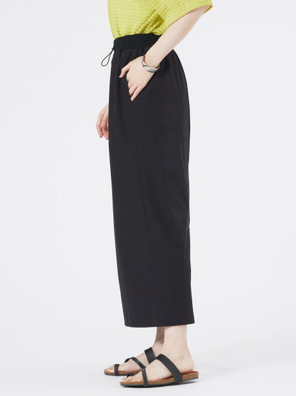 ナイロンストレッチロングスカート