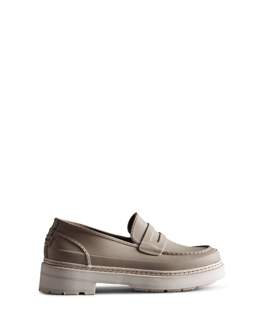 womens refined stitch detail penny loafer