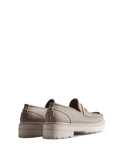 womens refined stitch detail penny loafer