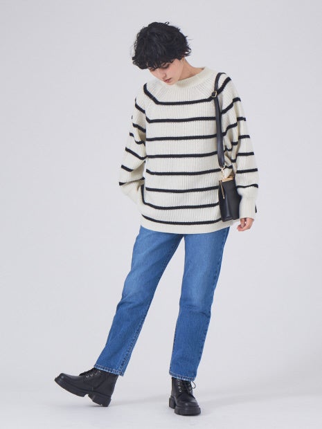 片畦BDオーバーニットプルオーバー