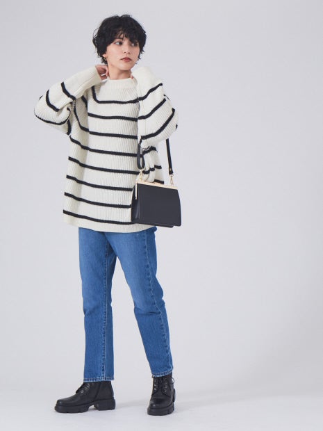 片畦BDオーバーニットプルオーバー