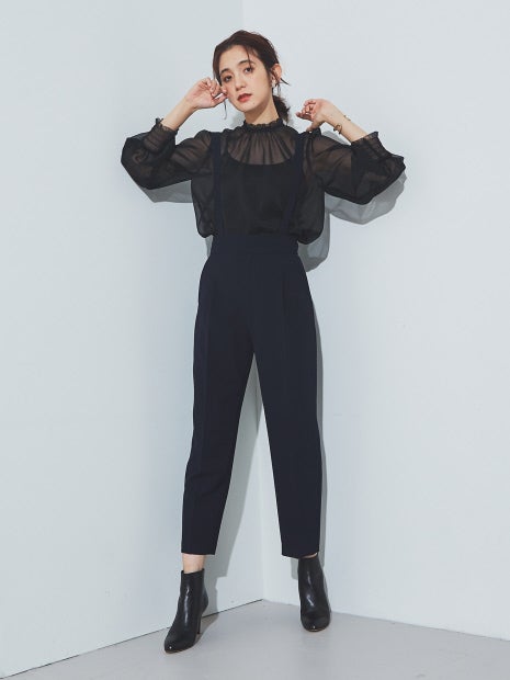 【WEB&一部店舗限定】2WAYフリルカラー楊柳ブラウス