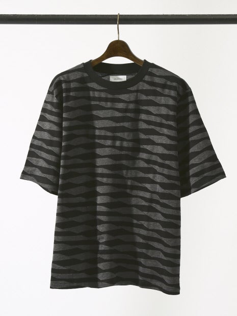 ブロークンボーダー ジャガード オーバーサイズ Tシャツ