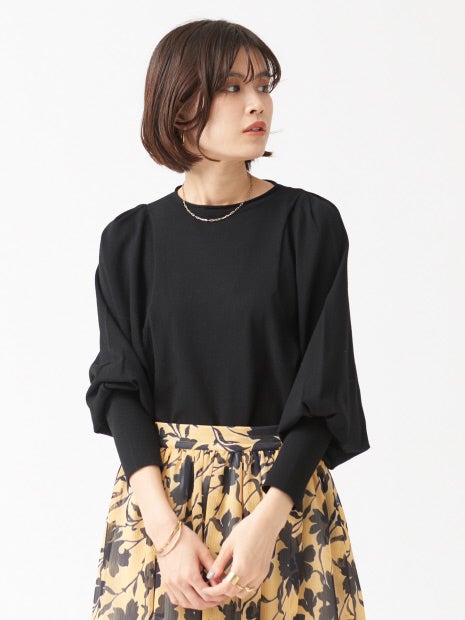 パフスリーブニットプルオーバー