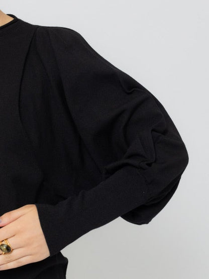 パフスリーブニットプルオーバー