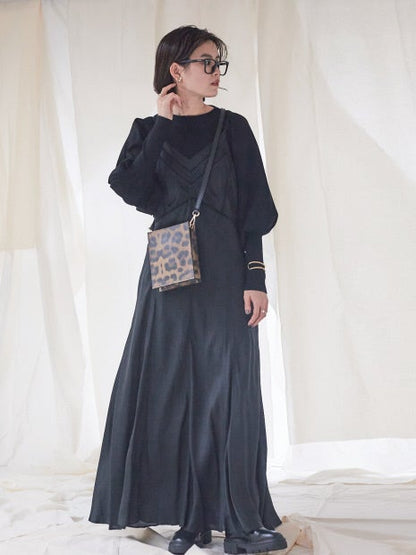 パフスリーブニットプルオーバー