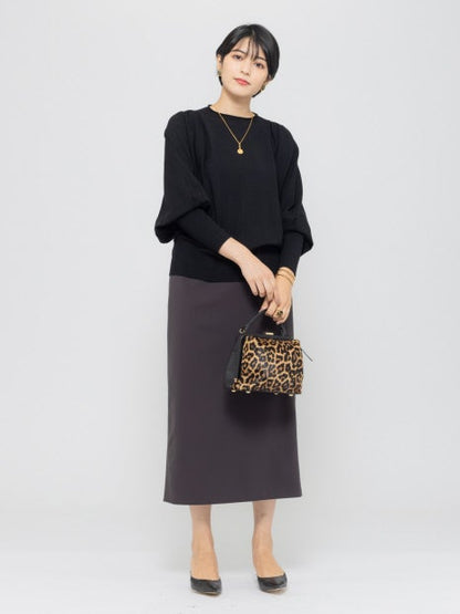 パフスリーブニットプルオーバー