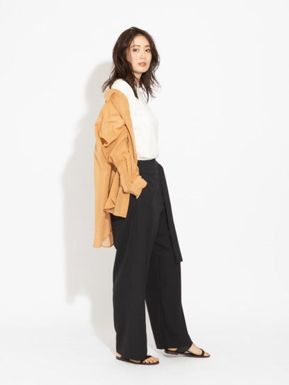 リネンコットン半袖カットソー