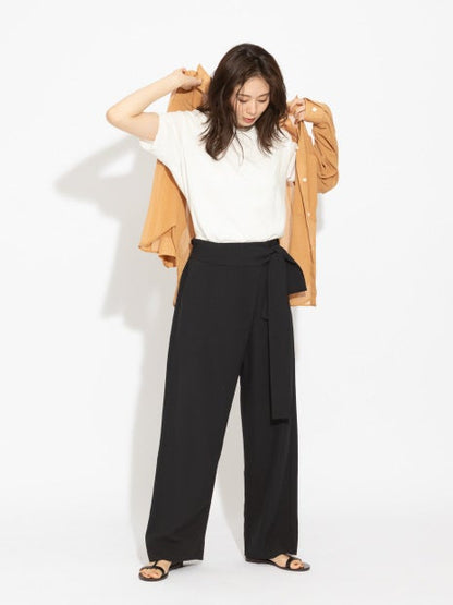 リネンコットン半袖カットソー