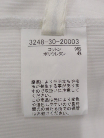 リブノースリーブトップ