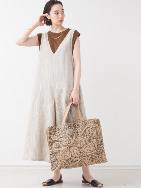 フレンチリネンコンビネゾン