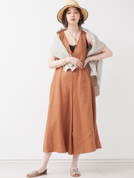 フレンチリネンコンビネゾン