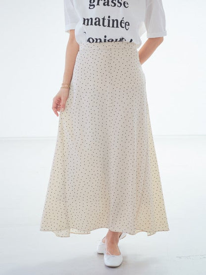 ドットロングスカート