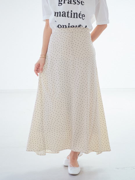 ドットロングスカート