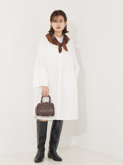 カフススリットシャツワンピース