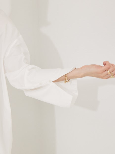 カフススリットシャツワンピース