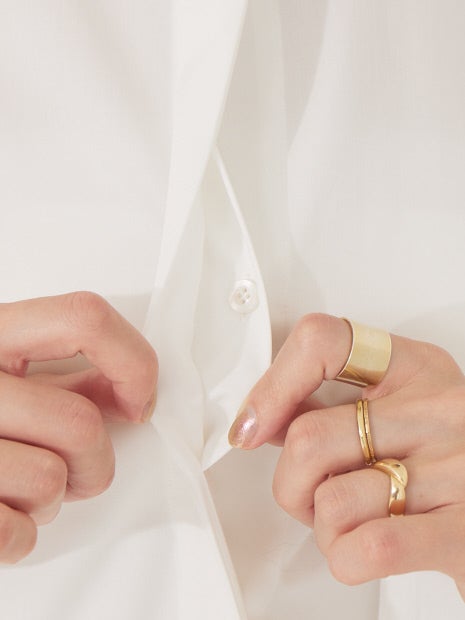 カフススリットシャツワンピース