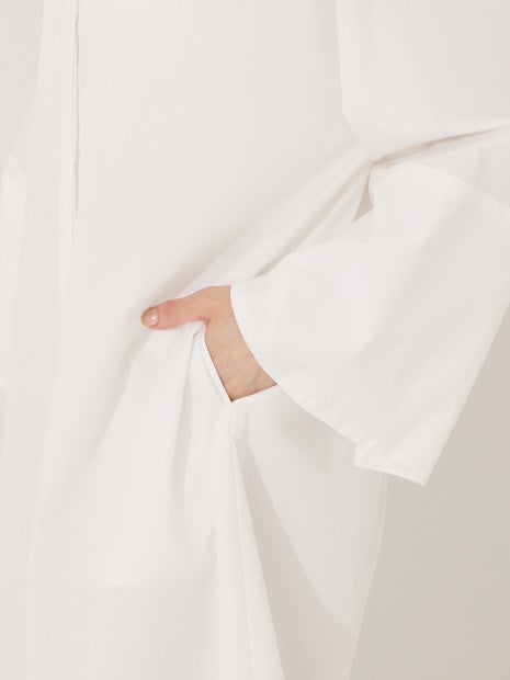 カフススリットシャツワンピース
