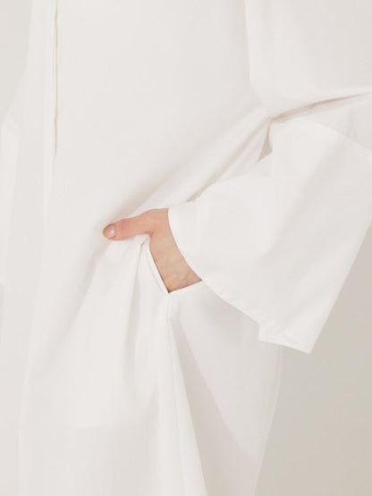 カフススリットシャツワンピース