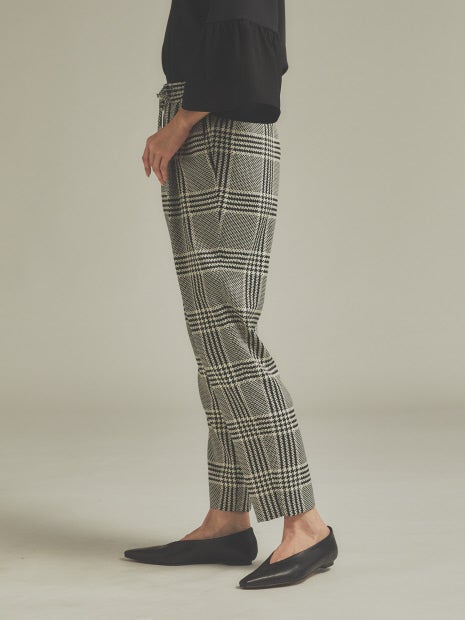 ビッグチェックドロストパンツ